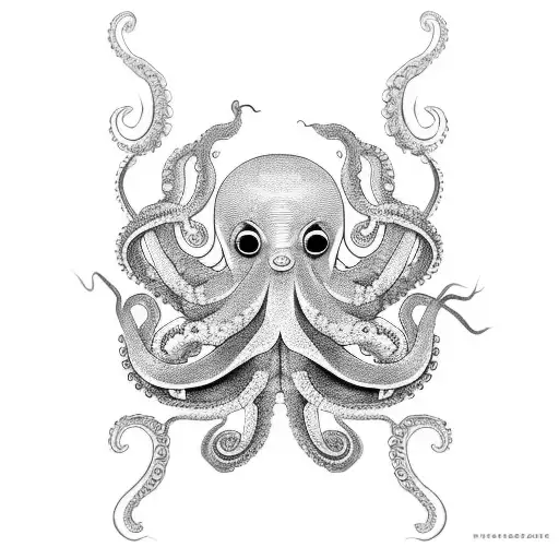 japanese style octopus sleeve tattoo design idea
