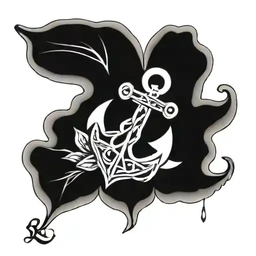 tattoo of a small anchor, a Celtic knot, the number 28, the lotus flower and the sign of virgo tattoo design idea