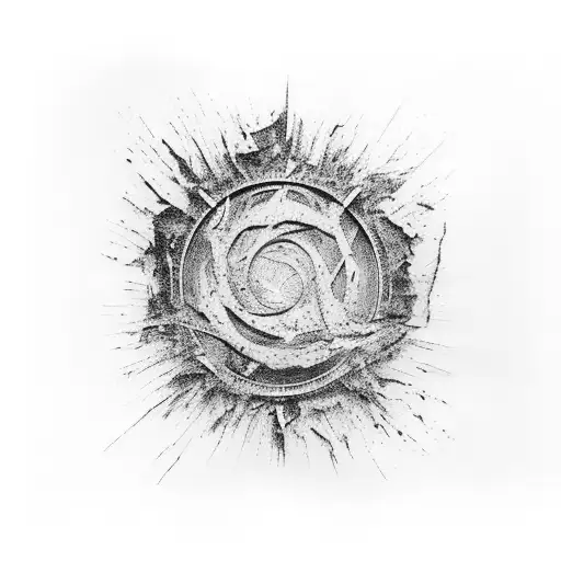 Abstract representation of Kintsugi art 27-03-20 tattoo design idea