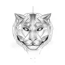 Panther tattoo design idea