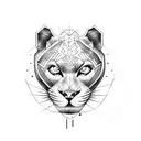 Panther tattoo design idea