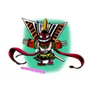 AZTEC ALIEN tattoo design idea