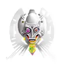 AZTEC ALIEN tattoo design idea