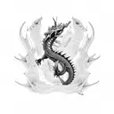 gyarados dragon  tattoo design idea