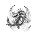 gyarados dragon  tattoo design idea