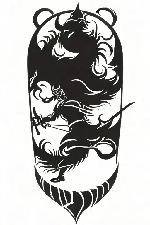 Viking Warrior strength courage bravery honor tattoo design idea