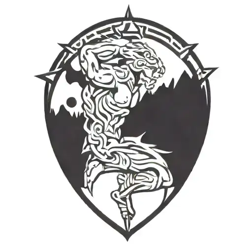 Strength endurance   tattoo design idea