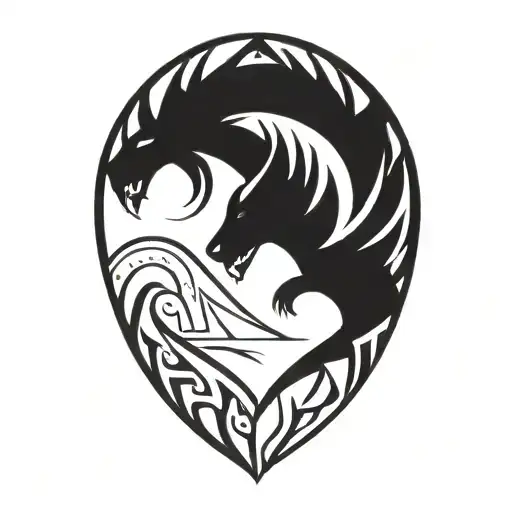 Strength endurance   tattoo design idea