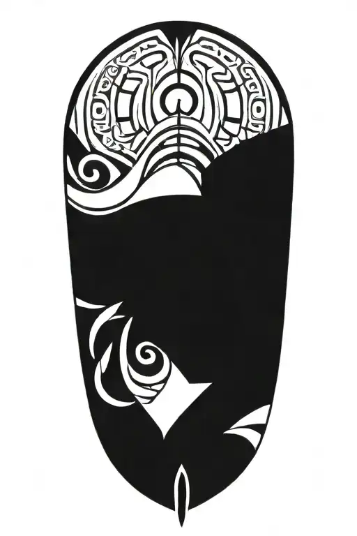 Warrior strength courage tattoo design idea