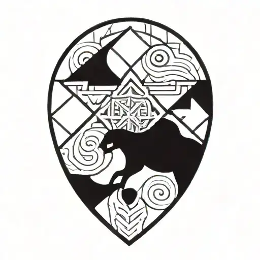 Strength endurance   tattoo design idea