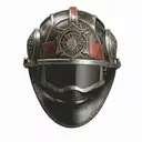  firefighter leather helmet  tattoo design idea
