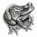 cook a frog tattoo design idea