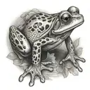 cook a frog tattoo design idea