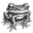 cook a frog tattoo design idea