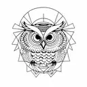 Owl tattoo design idea