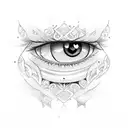 anime eyes tattoo design idea