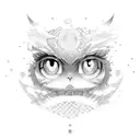 anime eyes tattoo design idea