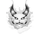 anime eyes tattoo design idea