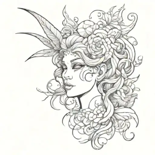 made in heaven tattoo design idea