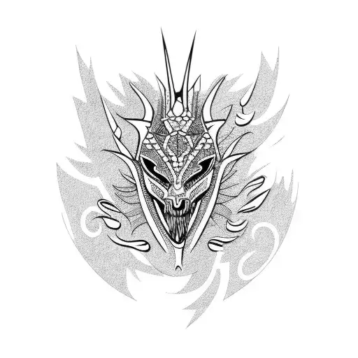 Moon tattoo design idea