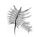 Fern Tree tattoo design idea