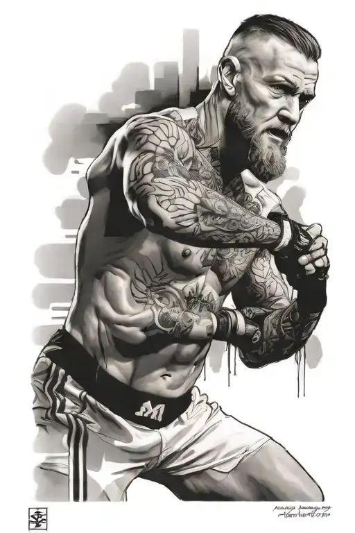 Conor McGregor Dennis Rodman Ronaldo Eminem tattoo design idea