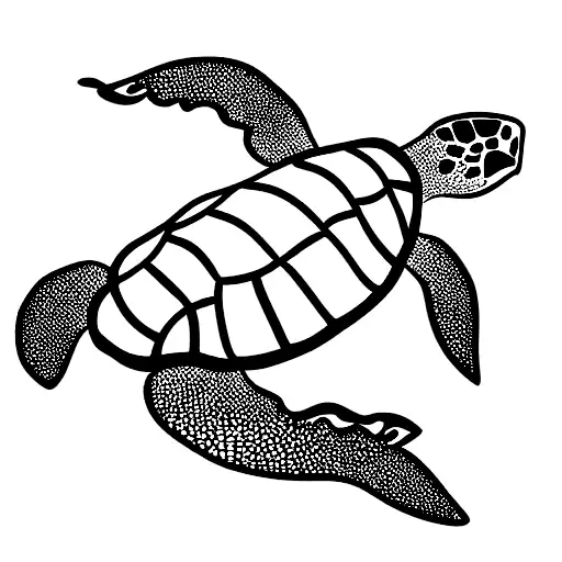 sea turtle tattoo design idea