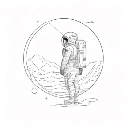 interstellar movie scenes tattoo design idea