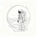 interstellar movie scenes tattoo design idea