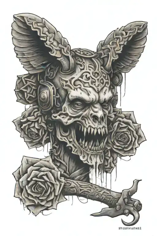 Punishment and Sago tattoo design idea