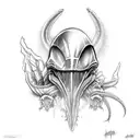 Aliens vs predator tattoo design idea