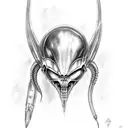 Aliens vs predator tattoo design idea