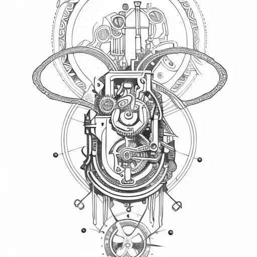 steampunk tattoo design idea