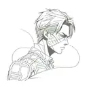 levi Ackerman attack on titan tattoo design idea