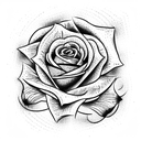 Irish rose tattoo design idea