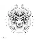 Aries, taurus and aquarius tattoo design idea