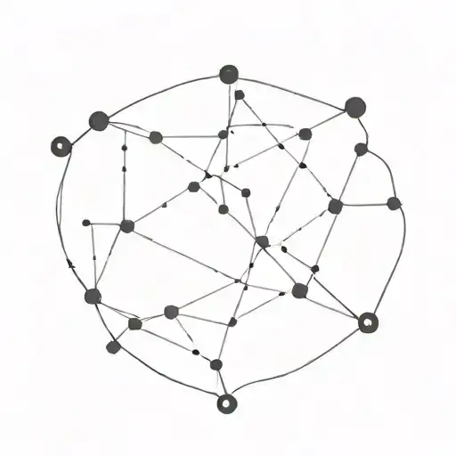 lyra constellation tattoo design idea