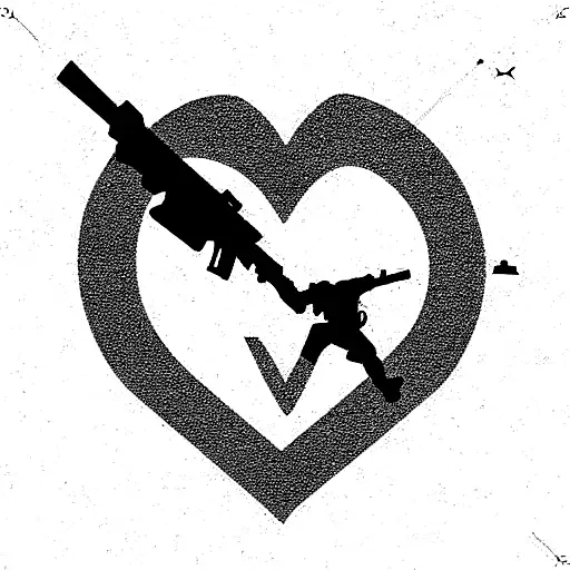 2020 with heart and pubg tattoo design idea