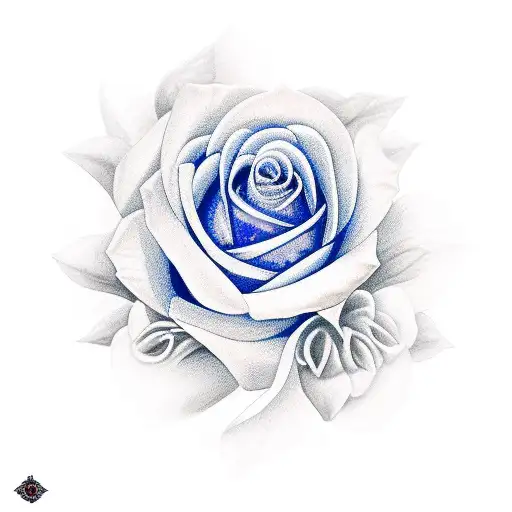 Tattoo uploaded by JenTheRipper • Blue rose tattoo by Alberto Cuerva  #AlbertoCuerva #graphic #watercolor #rose #bluerose • Tattoodo