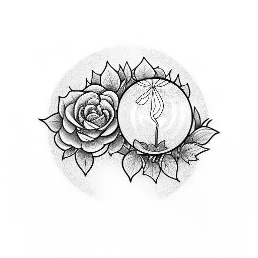 flowers. potions. Crystal balls tattoo design idea