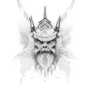 ice wizard tattoo design idea