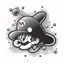 super mario tattoo design idea