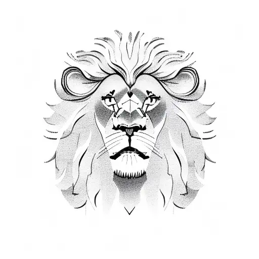 bootes music lion tattoo design idea
