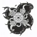 zodiac sign tattoo design idea