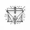 letter vs design  tattoo design idea