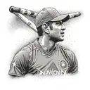 Ms dhoni tattoo design idea