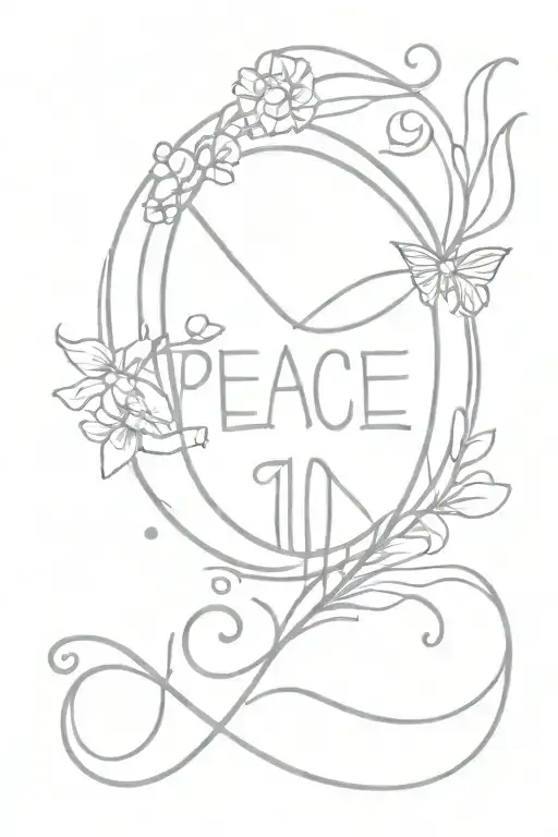 taylor swift inspired peace lyrics incorporated tattoo design idea