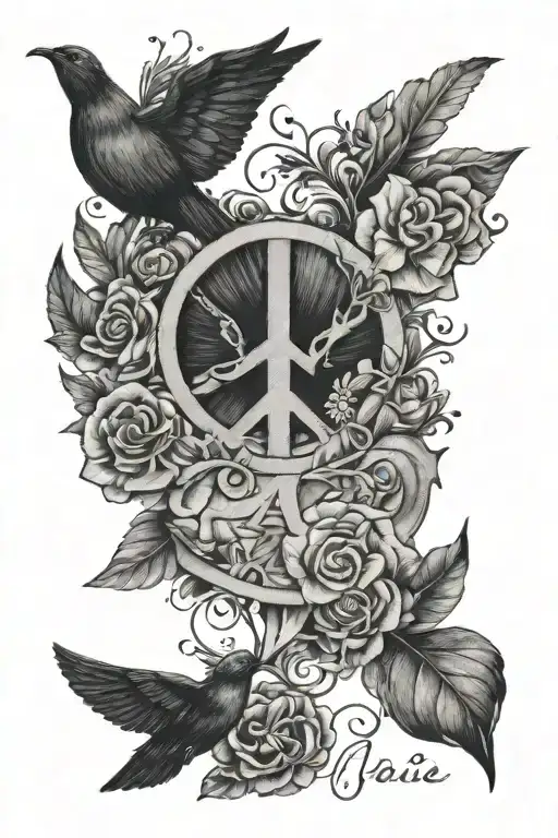 taylor swift inspired peace lyrics incorporated tattoo design idea