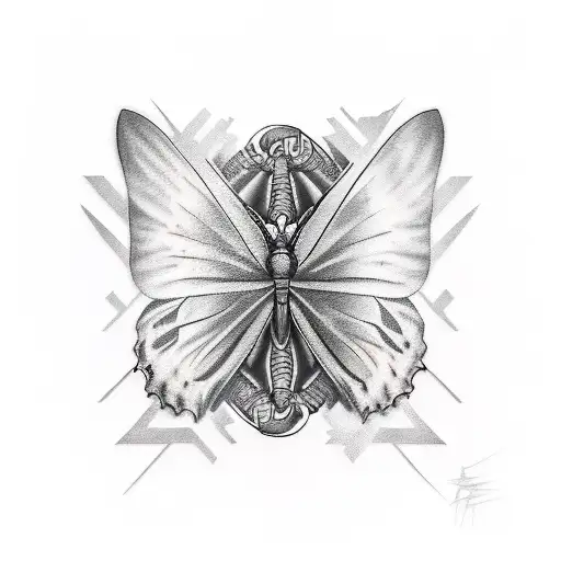 post malone album cover butterfly tattoo design idea