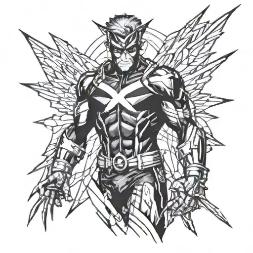x-men tattoo design idea